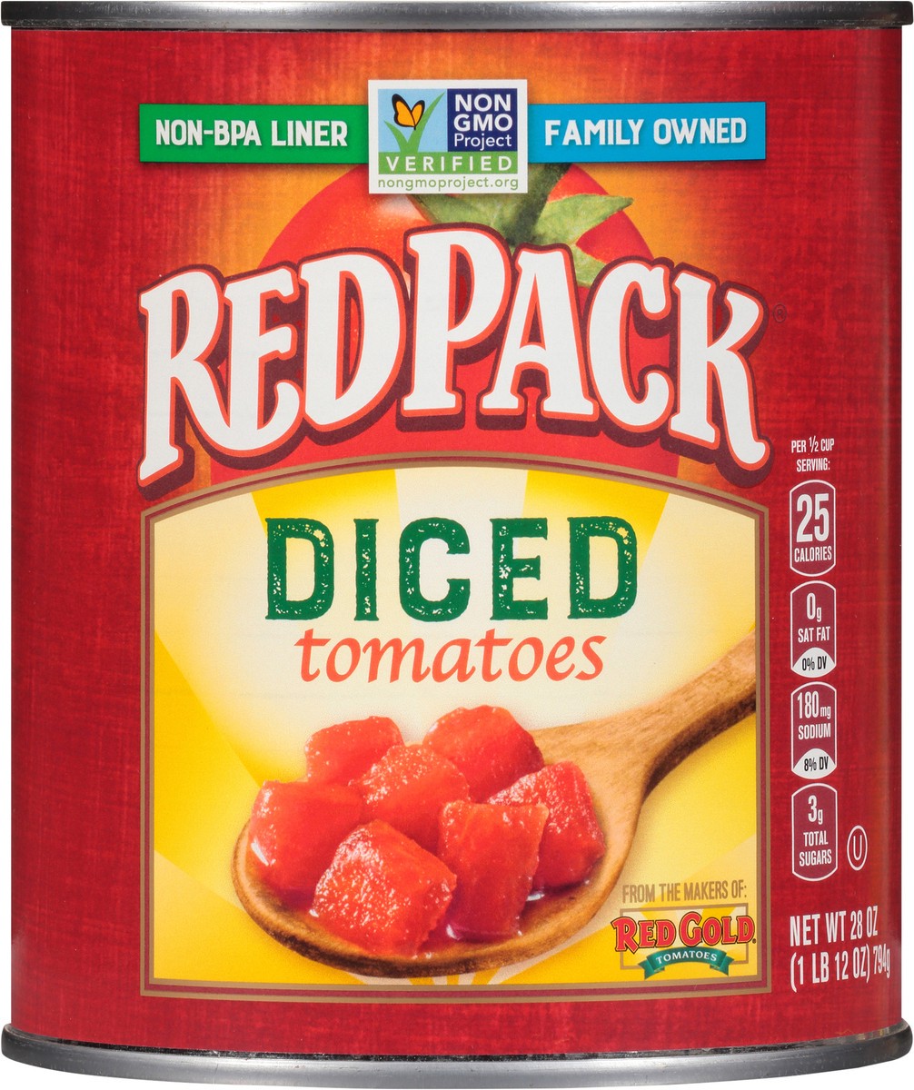 slide 4 of 7, Redpack Tomato Diced, 28 oz