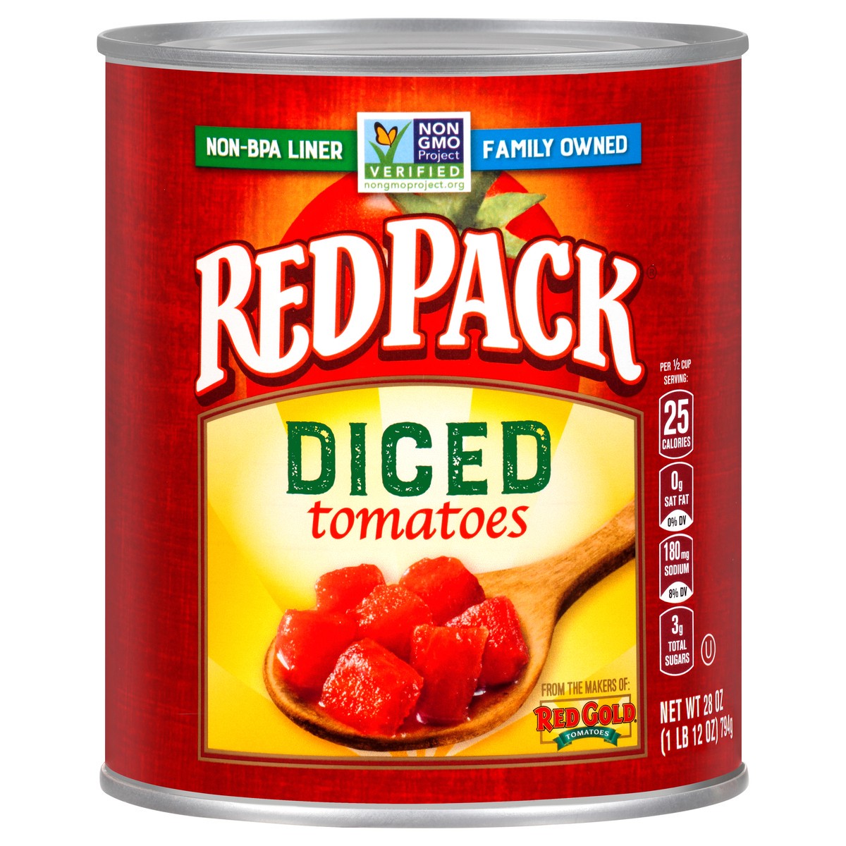 slide 1 of 7, Redpack Tomato Diced, 28 oz