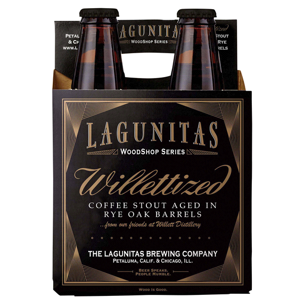 slide 1 of 1, Lagunitas Willettized Coffee Stout, 4 ct; 12 oz