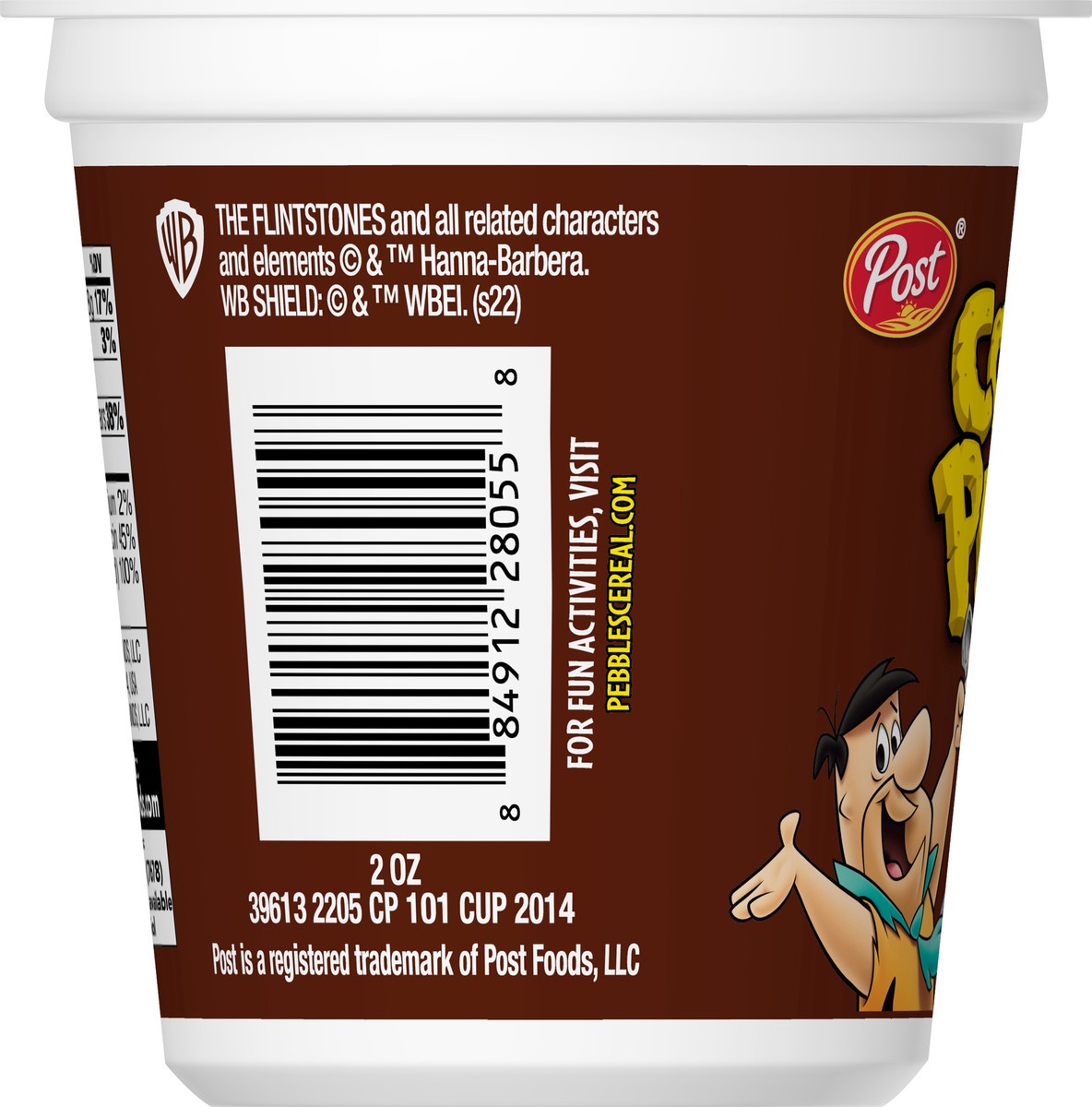 slide 7 of 9, Post Cocoa PEBBLES Cereal, 2 OZ Cereal Cup, 2 oz