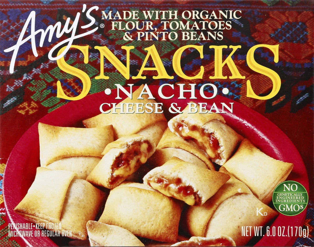 slide 9 of 10, Amy's Organic Nacho Pizza Snacks, 6 oz