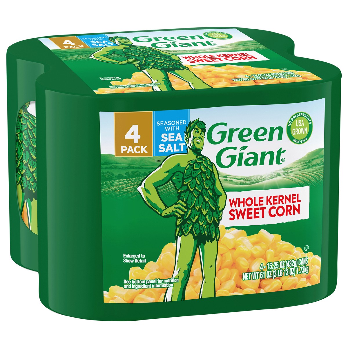 slide 3 of 3, G Giant Whole Kernl Corn 4Pk, 1 ct