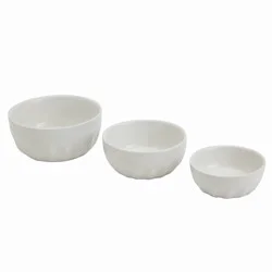 Tabletops Unlimited Mason Craft And More Stoneware Cafe Tidbit Bowl Set - White