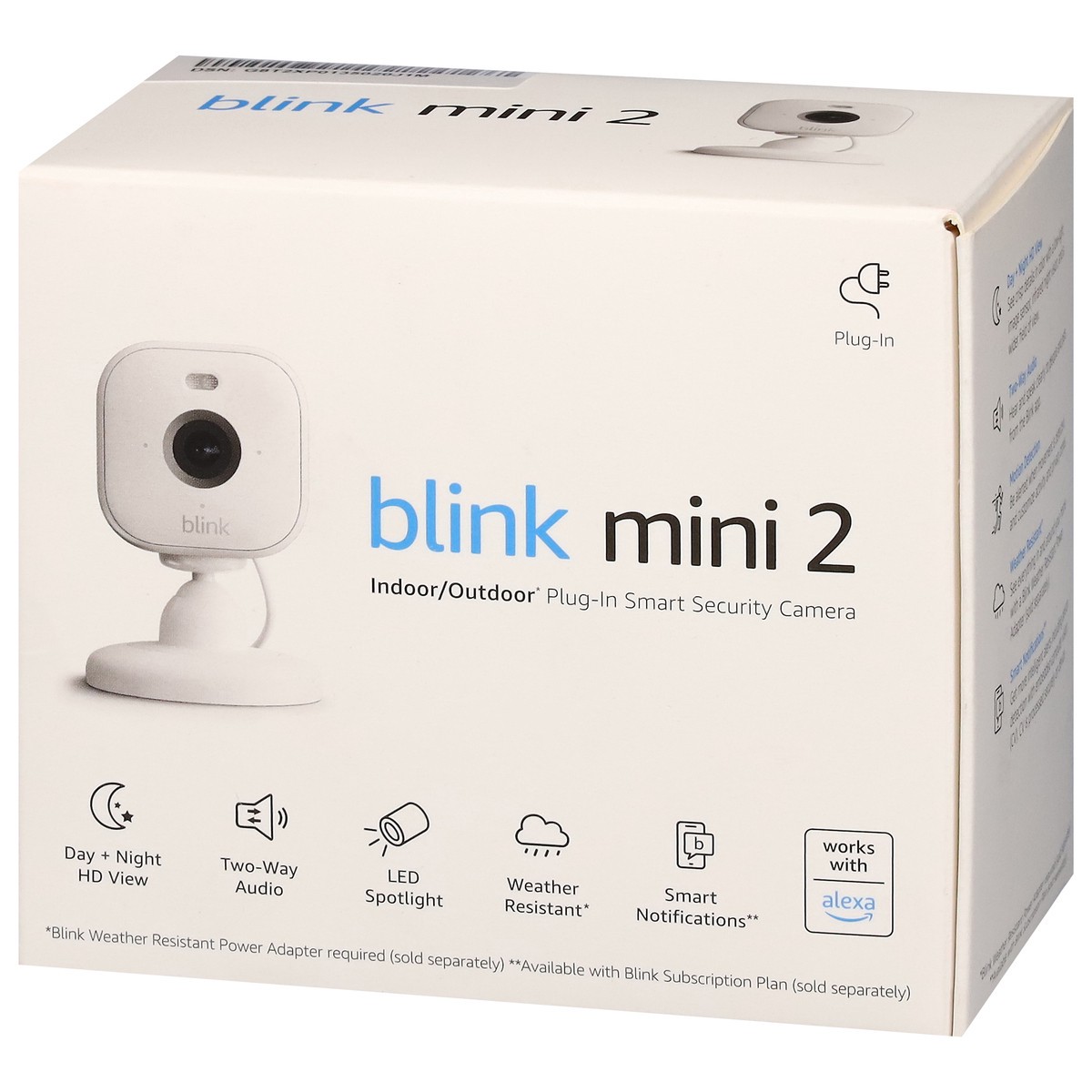 slide 2 of 11, Blink Indoor/Outdoor Plug-in Smart Security Camera 1 ea, 1 ct