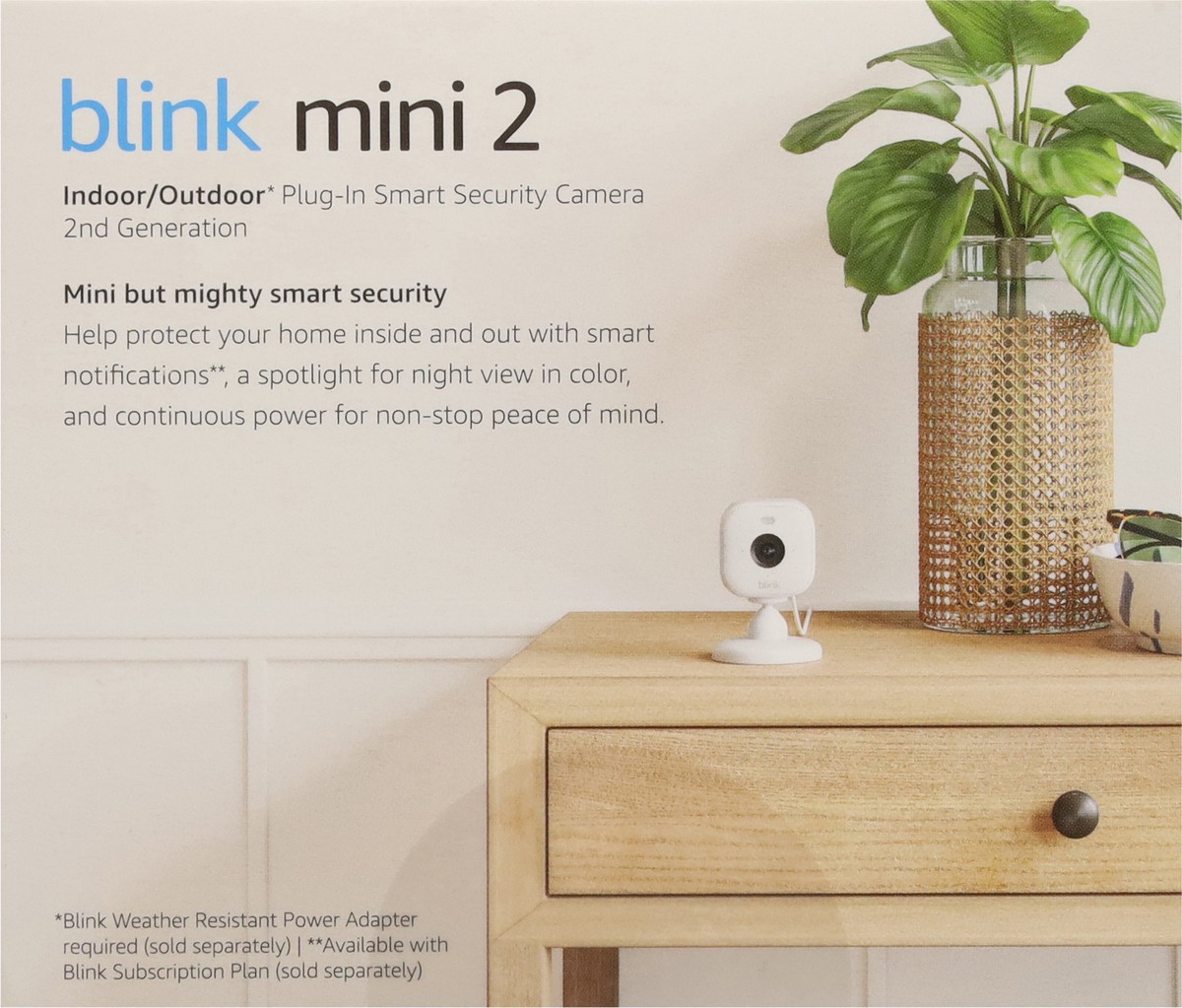 slide 4 of 11, Blink Indoor/Outdoor Plug-in Smart Security Camera 1 ea, 1 ct
