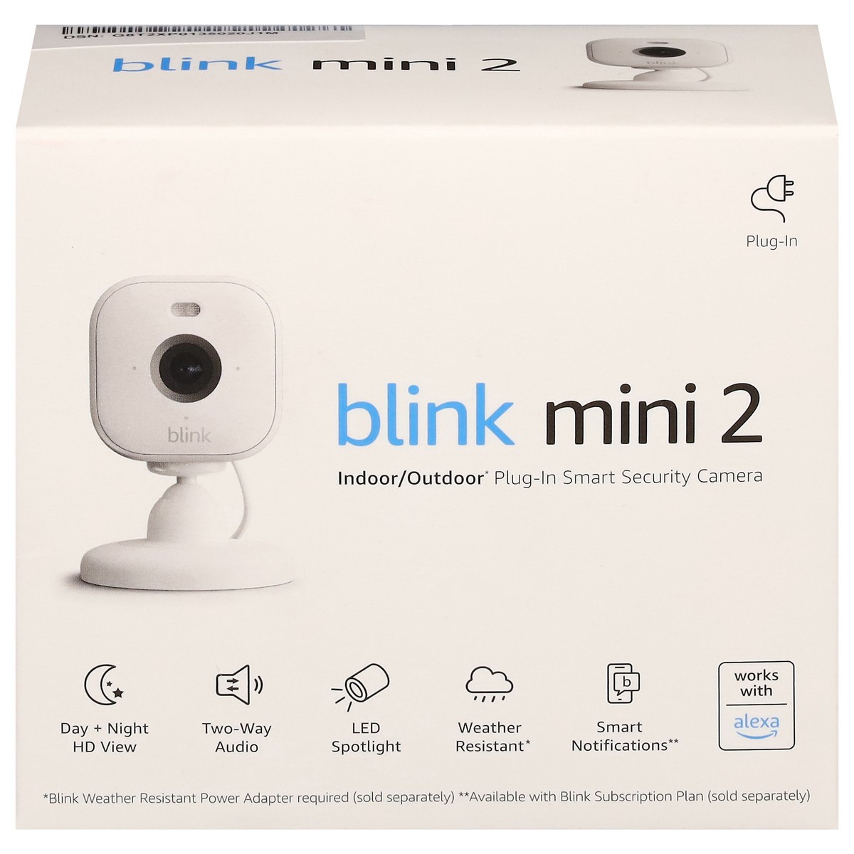 slide 1 of 11, Blink Indoor/Outdoor Plug-in Smart Security Camera 1 ea, 1 ct