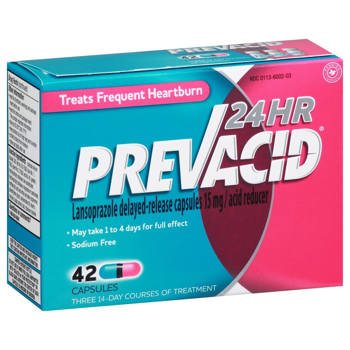 slide 9 of 12, Prevacid Capsules 15 mg 24 Hour Delayed-Release Lansoprazole 42 ea, 42 ct