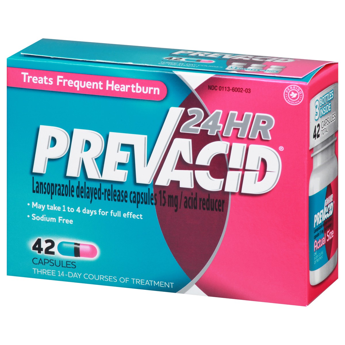 slide 8 of 12, Prevacid Capsules 15 mg 24 Hour Delayed-Release Lansoprazole 42 ea, 42 ct