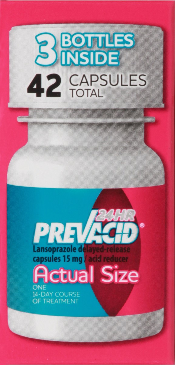 slide 12 of 12, Prevacid Capsules 15 mg 24 Hour Delayed-Release Lansoprazole 42 ea, 42 ct