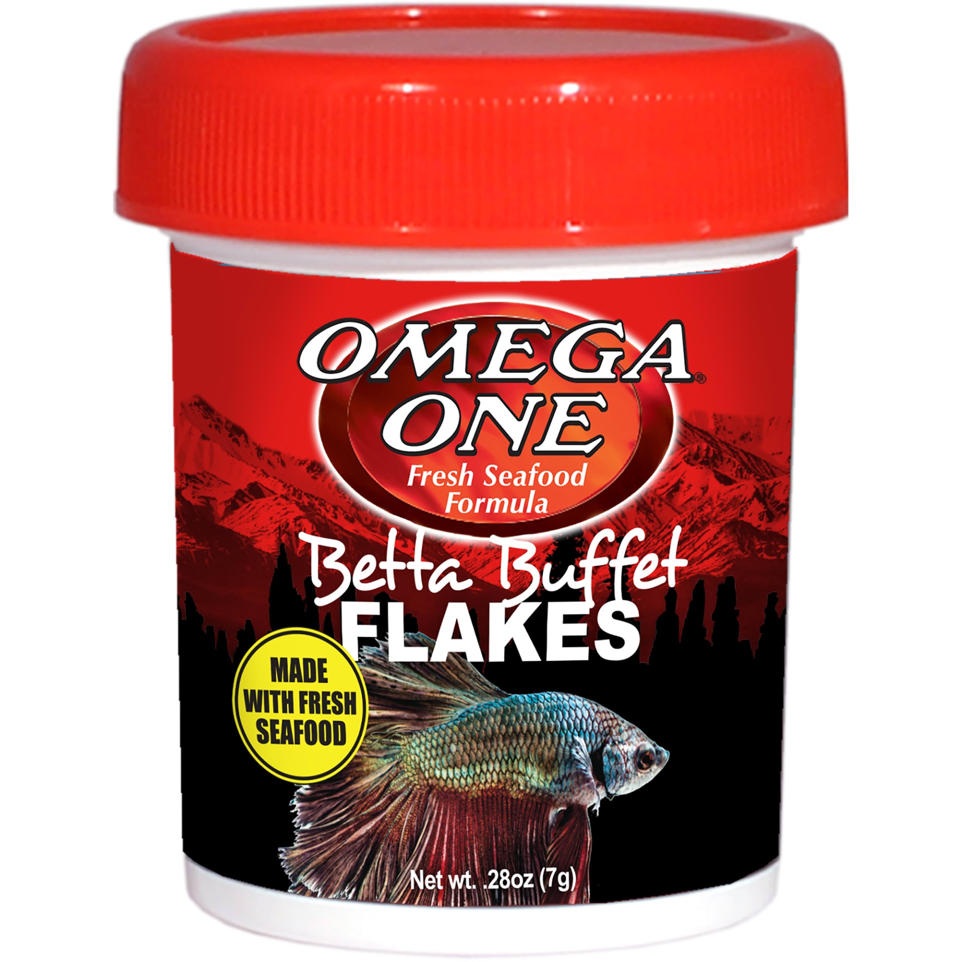 slide 1 of 1, Omega One Betta Buffet Flakes Fish Food, 0.28 oz