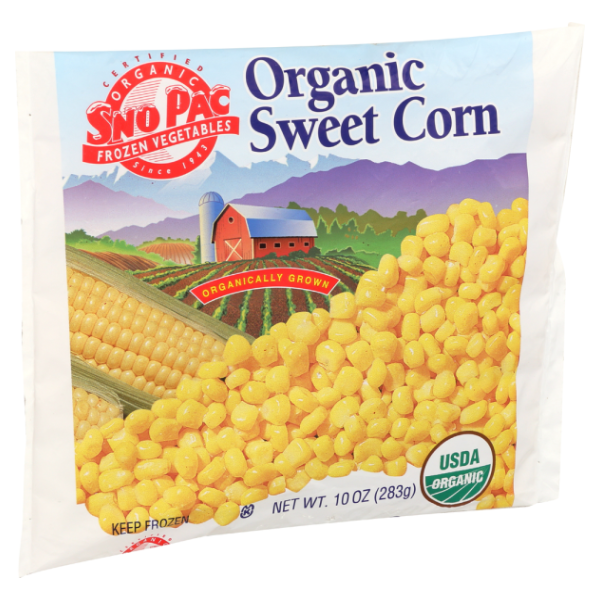 slide 1 of 1, Sno Pac Snopac Org Sweet Corn, 10 oz