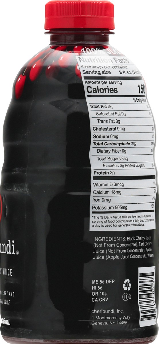 slide 2 of 13, Cheribundi Black Cherry Juice 8 oz, 32 fl oz