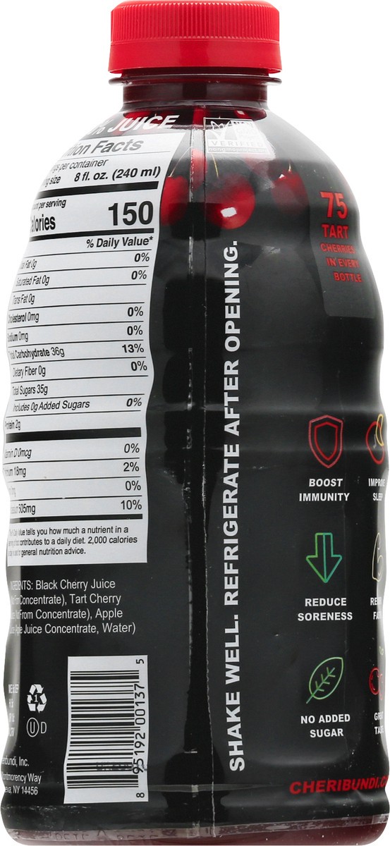 slide 9 of 13, Cheribundi Black Cherry Juice 8 oz, 32 fl oz