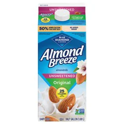 Almond Breeze Original Unsweetened Almondmilk, 64 fl oz