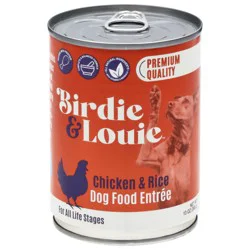 Birdie & Louie For All Life Stages Chicken & Rice Dog Food Entree 13 oz