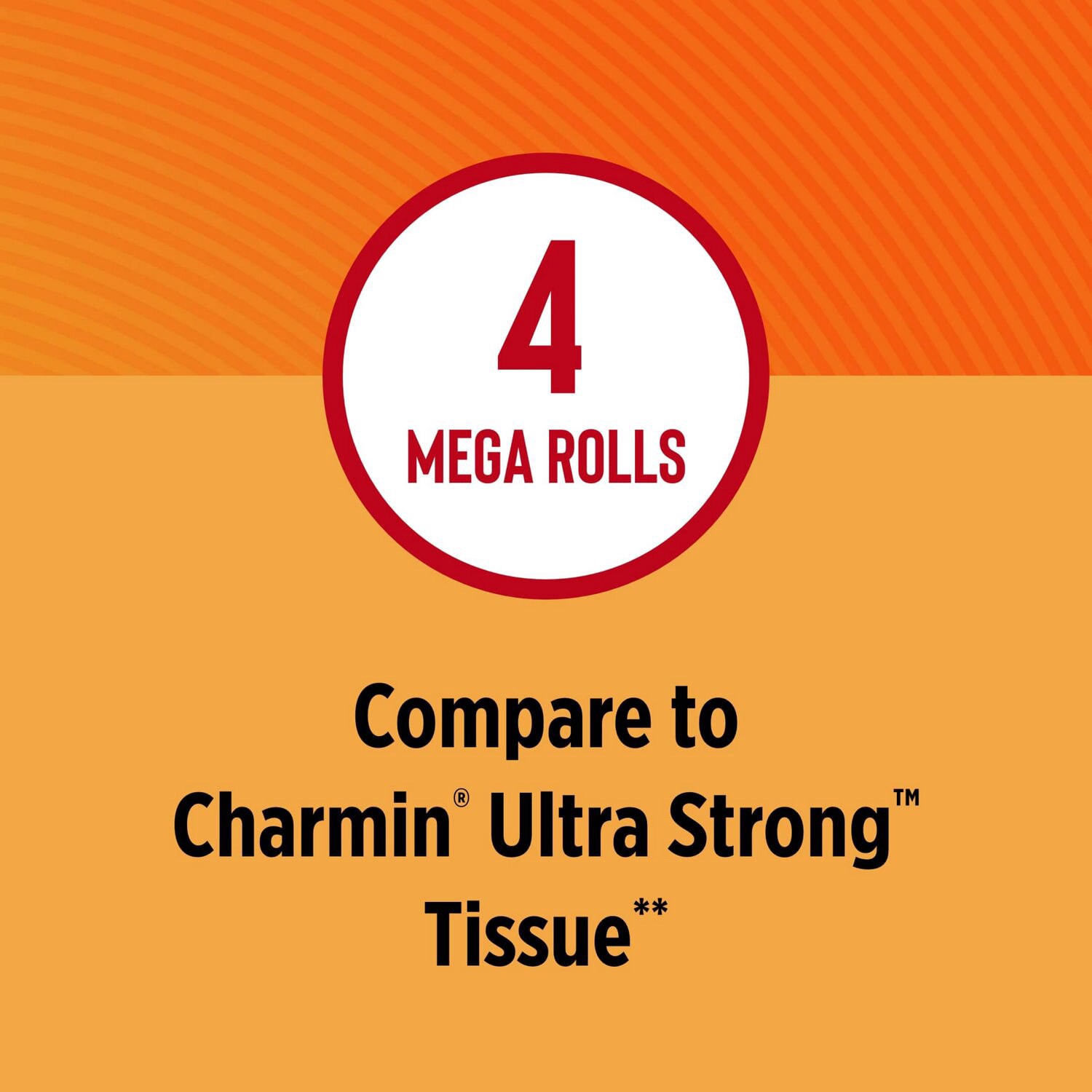 slide 4 of 4, Total Home Ultra Strong Toilet Paper, 4 Mega Rolls, 286 sht
