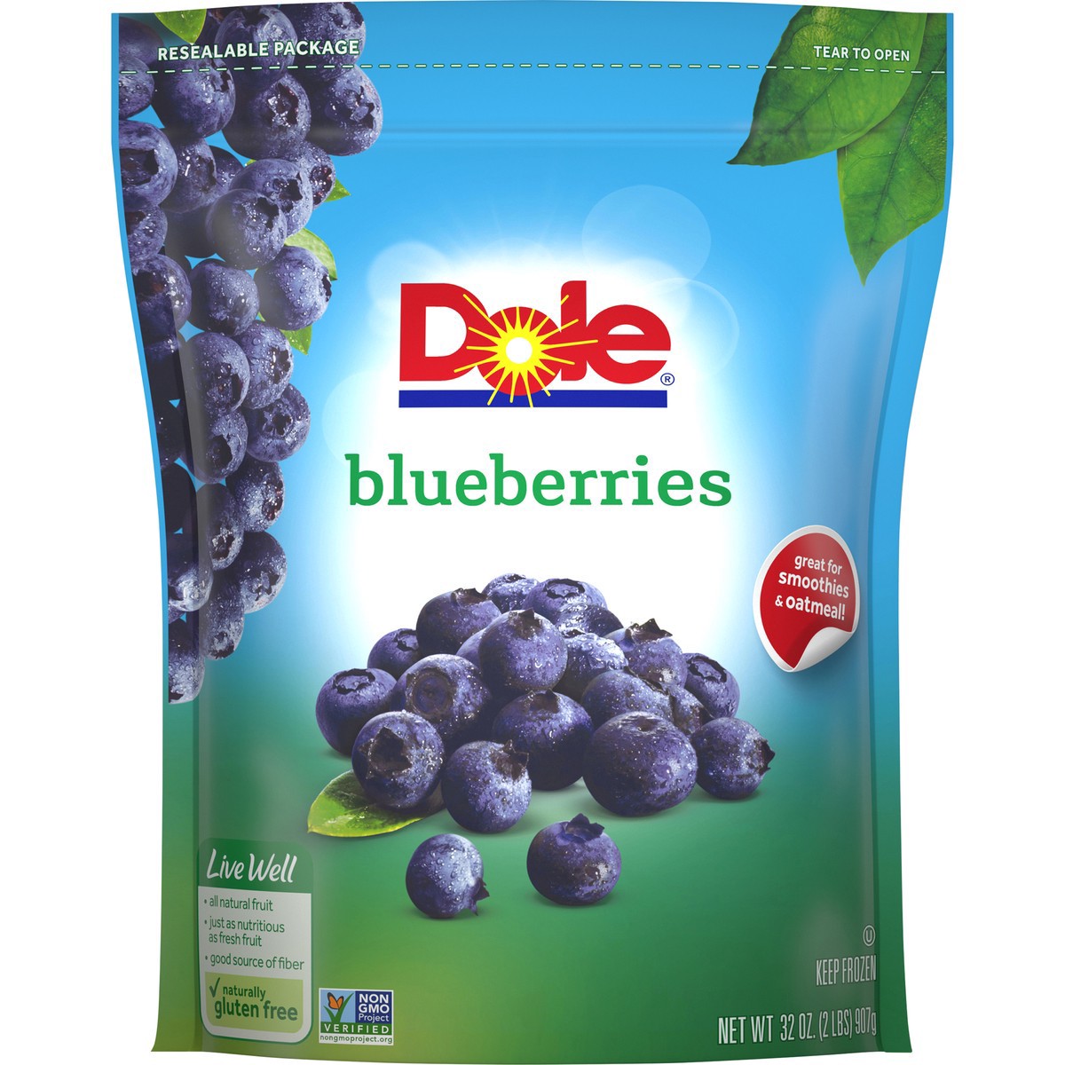 slide 3 of 9, Dole Blueberries, 32 oz