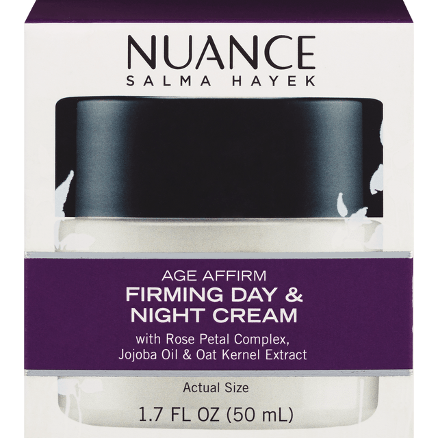 slide 1 of 1, Nuance Salma Hayek Nuance Salma Hayek Age Affirm Firming Day And Night Cream, 1.7 oz