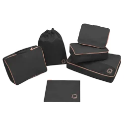 Mytagalongs 6 Piece Packing Pods - Black