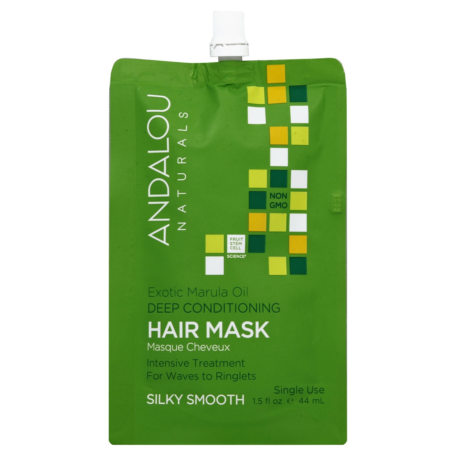 slide 1 of 1, Andalou Naturals Exotic Marula Oil Silky Smooth Deep Conditioning Hair Mask, 1.5 fl oz