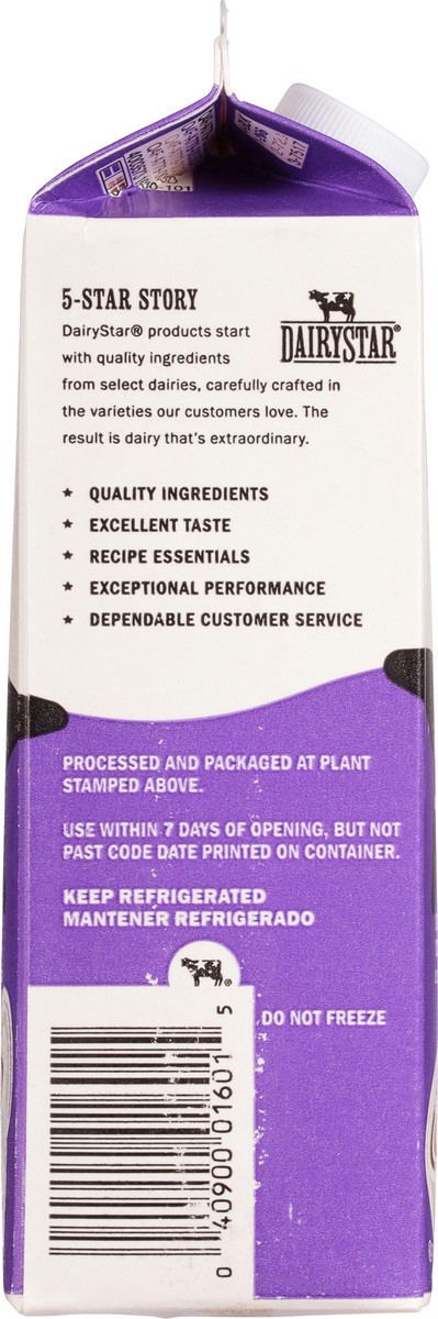 slide 6 of 9, DairyStar Ultra-Pasteurized Half & Half 1 qt, 1 ct