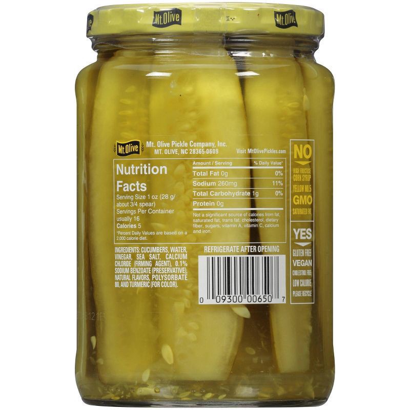 slide 4 of 4, Mt. Olive Kosher Dill Spears - 24oz, 24 oz