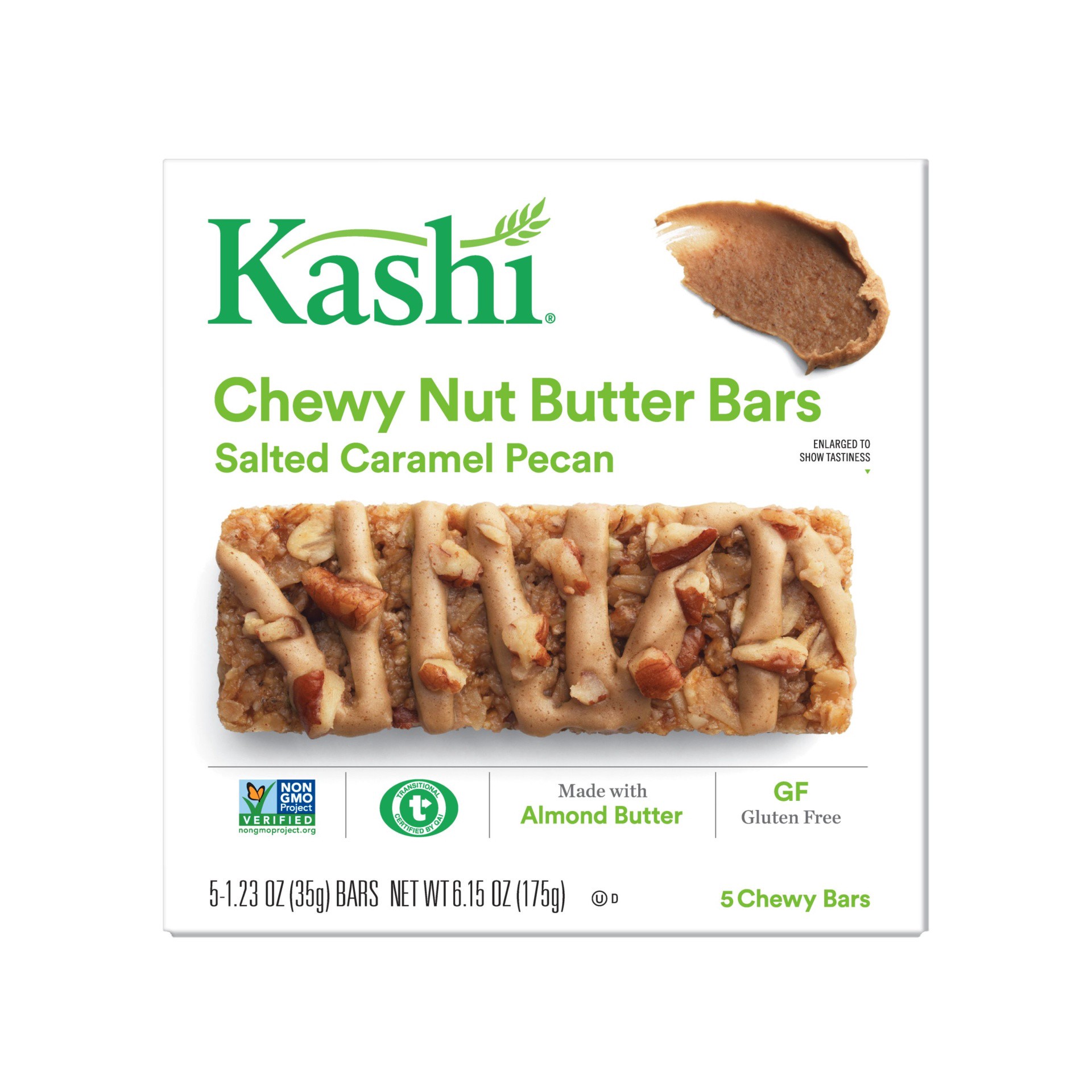slide 5 of 7, Kashi Salted Caramel Pecan Chewy Nit Butter Bars, 5 ct; 1.23 oz