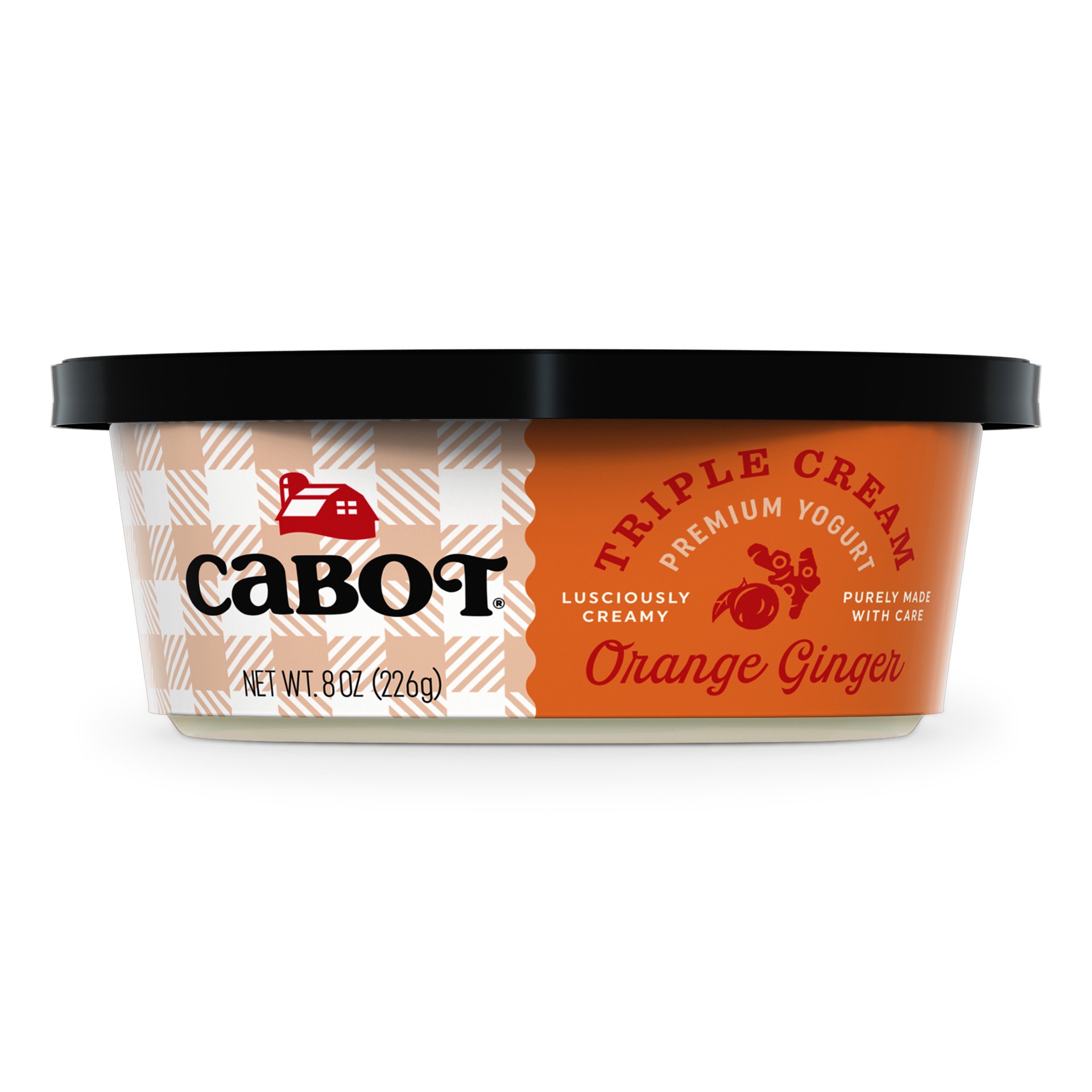 slide 1 of 3, Cabot Triple Cream Orange Ginger Yogurt, 8 oz, 8 oz