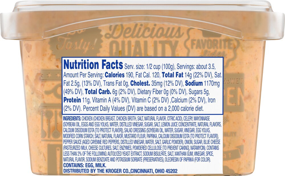 slide 2 of 2, Kroger Buffalo Style Chicken Salad, 12 oz