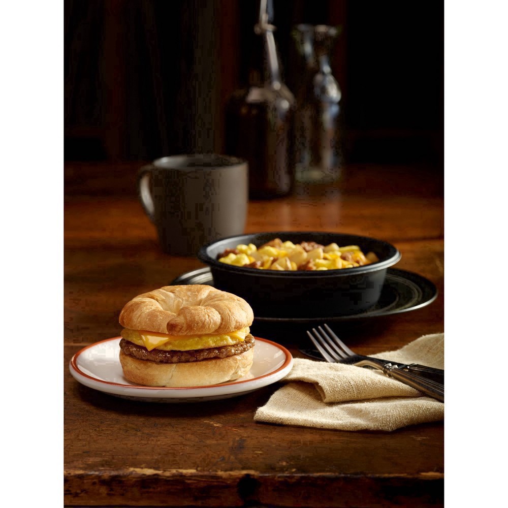 slide 32 of 127, Jimmy Dean Frozen Breakfast Sausage, Egg & Cheese Croissant Sandwiches, 18 oz