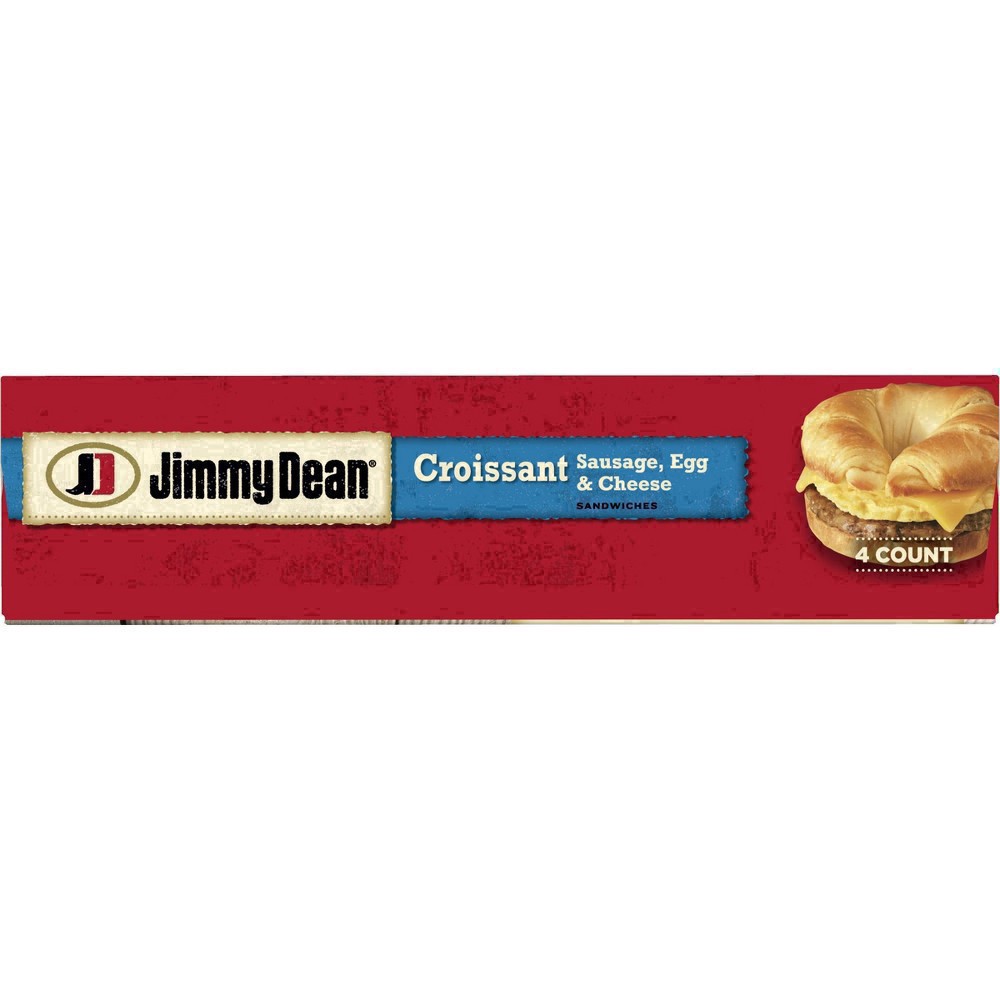 slide 53 of 127, Jimmy Dean Frozen Breakfast Sausage, Egg & Cheese Croissant Sandwiches, 18 oz