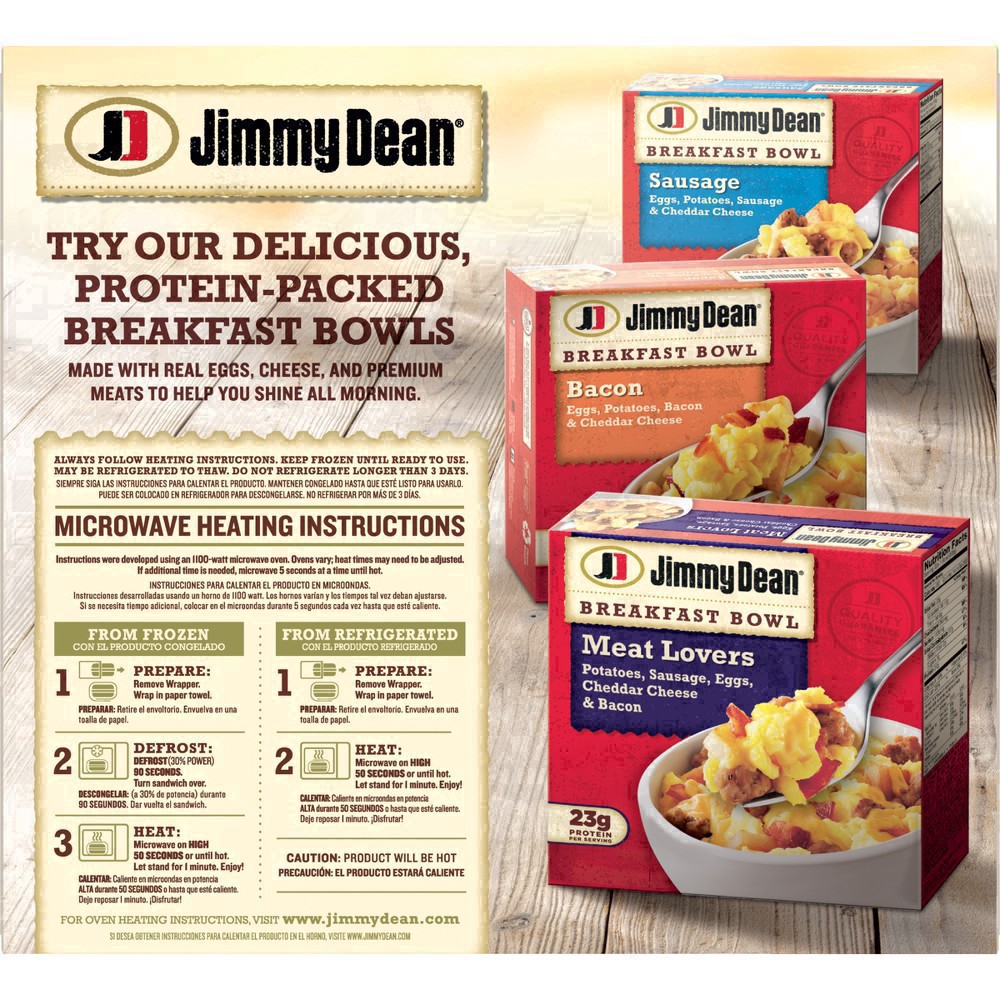 slide 21 of 127, Jimmy Dean Frozen Breakfast Sausage, Egg & Cheese Croissant Sandwiches, 18 oz