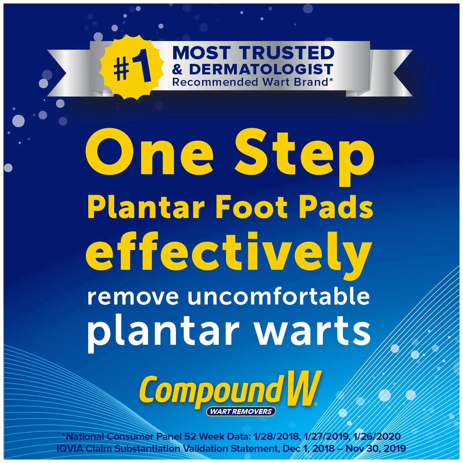 slide 5 of 5, Compound W Wart Remover, One Step Plantar Foot Pads, 20 ct