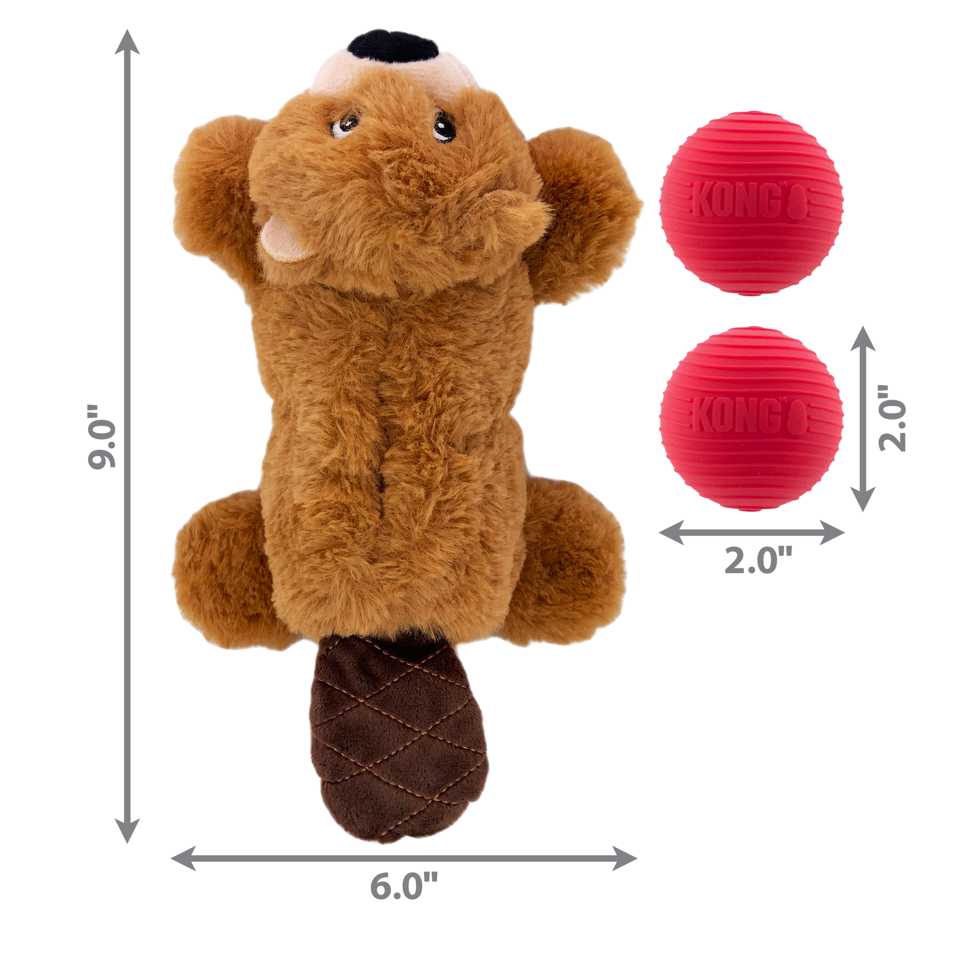 slide 2 of 4, KONG Cozie™ Pocketz Beaver Sm, 1 ct