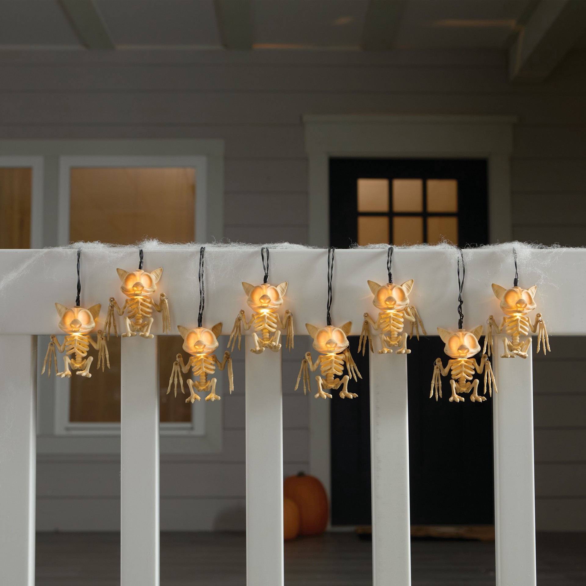 slide 2 of 4, 8ct. Skeleton Bats Icon Led String Lights By Ashland, 8 ct