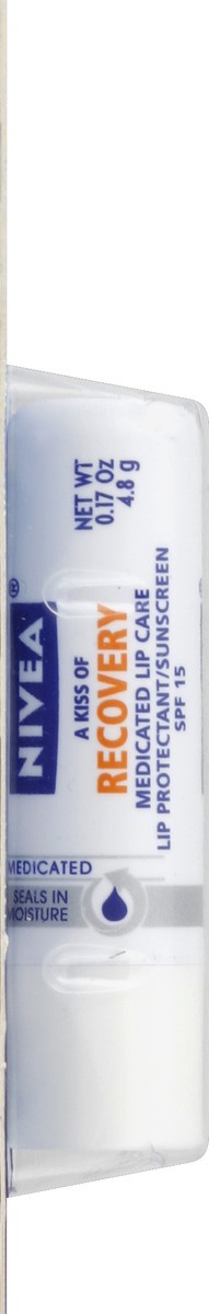 slide 3 of 6, Nivea Recovery Medicated Lip Care, 0.17 oz