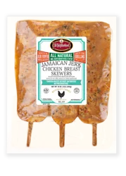 Jamaican Jerk Marinated Chicken Breast On A Skewer