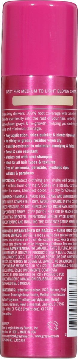 slide 9 of 13, Everpro Gray Away Medium to Light Blonde Temporary Hair Color Spray 2.5 oz, 2.5 oz