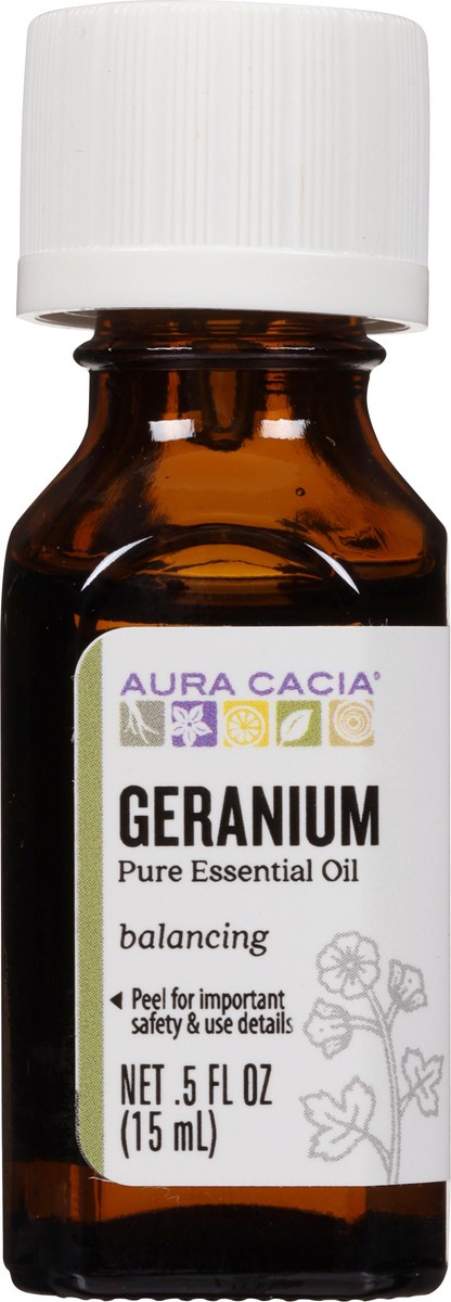 slide 9 of 9, Aura Cacia Geranium Essential Oil, 0.5 oz