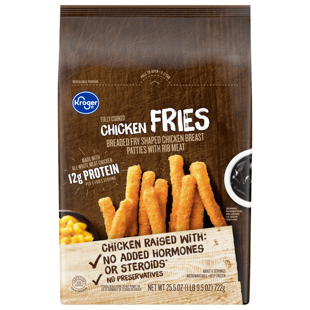 slide 3 of 4, Kroger Chicken Fries, 25.5 oz