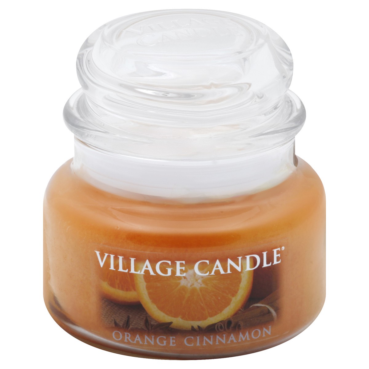 slide 2 of 2, Village Candle Village Orange Cinnamon Small Glass Dome - 11 OZ, 11 oz