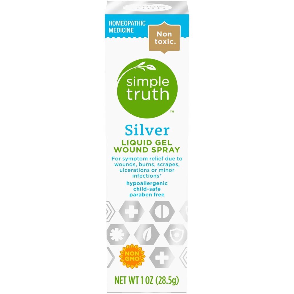 slide 2 of 3, Simple Truth Silver Liquid Gel Wound Spray, 1 oz