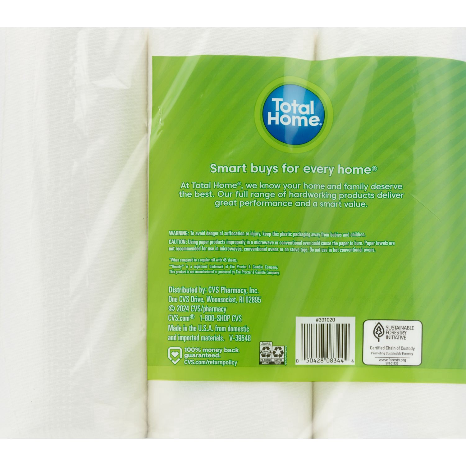 slide 2 of 4, Total Home Size Selection Paper Towels, 6 Ct, 92 sht