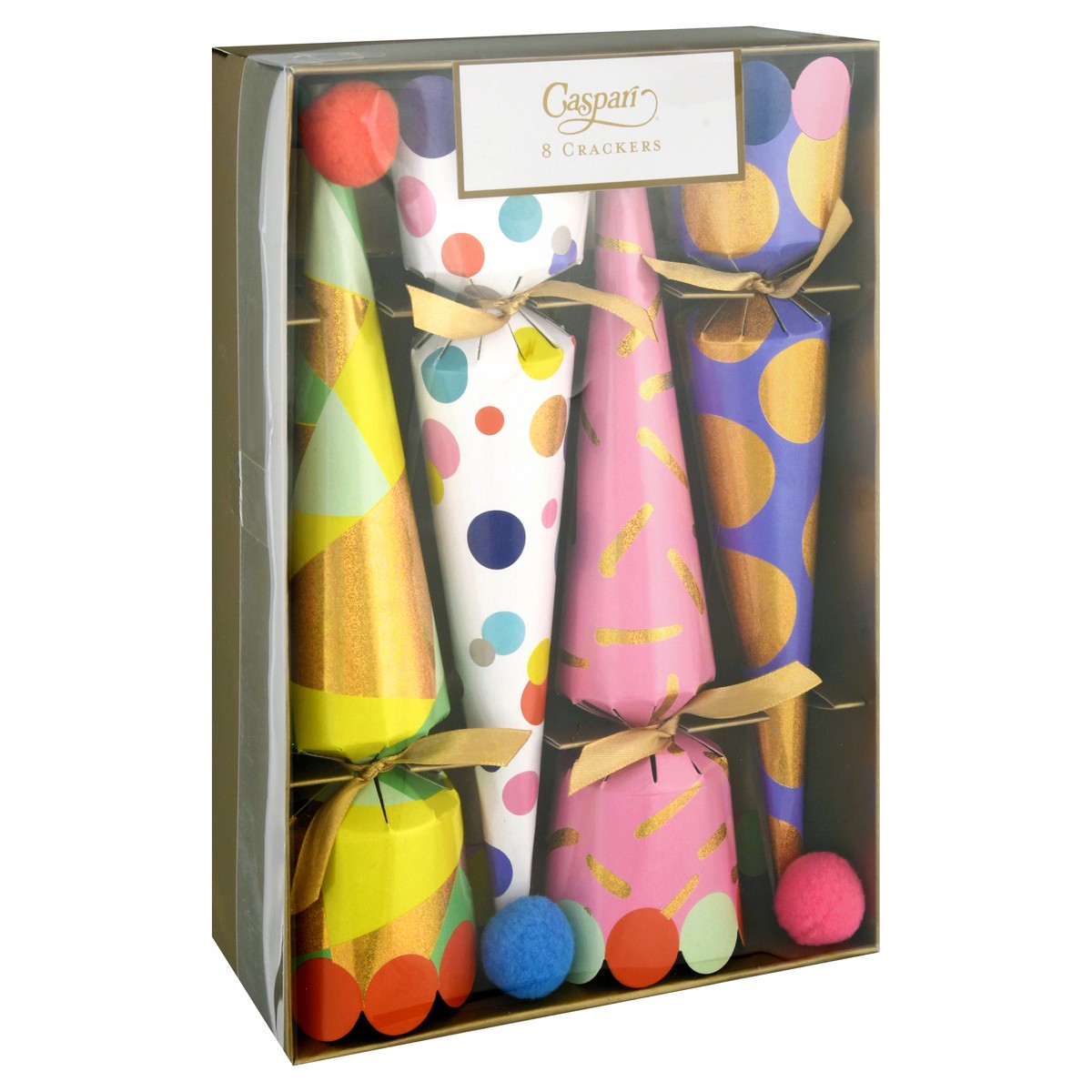 slide 5 of 11, Caspari Party Hats Party Crackers 8 ea, 8 ct