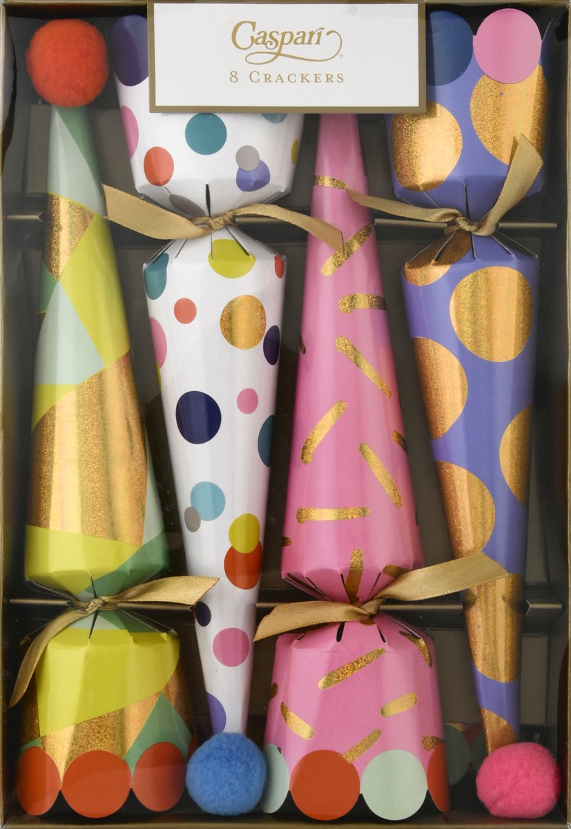 slide 8 of 11, Caspari Party Hats Party Crackers 8 ea, 8 ct
