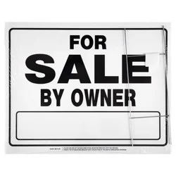 Hillman For Sale By Owner Sign With Frame - 20" x 24"