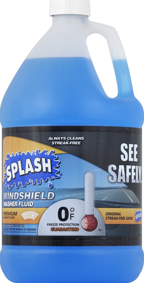 slide 2 of 3, Splash Windshield Washer Washer Fluid with Freeze Protection , 1 gal