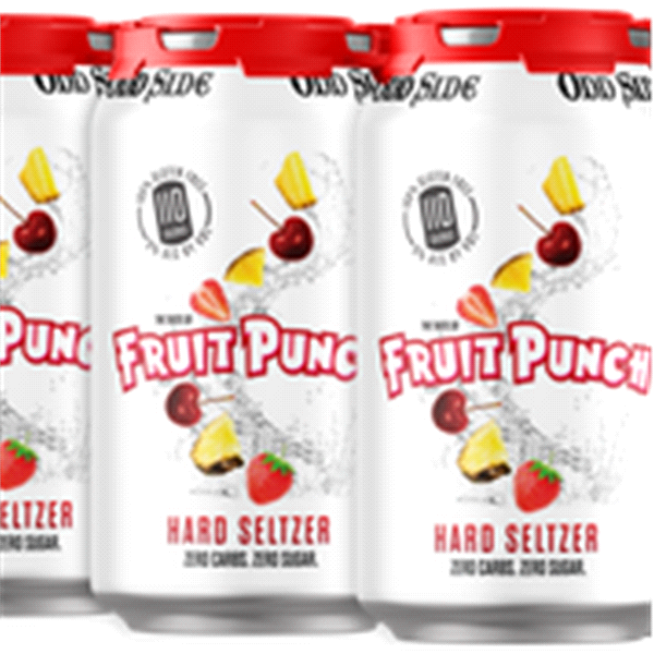 slide 4 of 5, ODD SIDE Oddside Hard Seltzer Fruit Punch, 6 ct; 12 oz