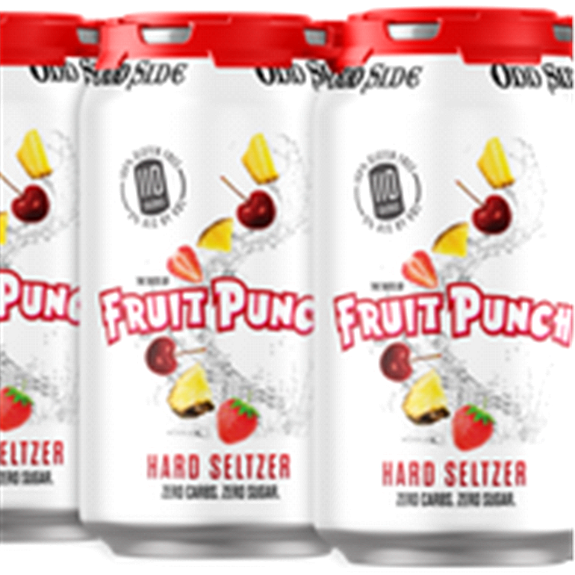 slide 2 of 5, ODD SIDE Oddside Hard Seltzer Fruit Punch, 6 ct; 12 oz