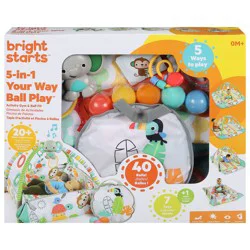 Bright Starts 5-in-1 Your Way Ball Play Baby Activity Gym & Ball Pit, Totally Tropical